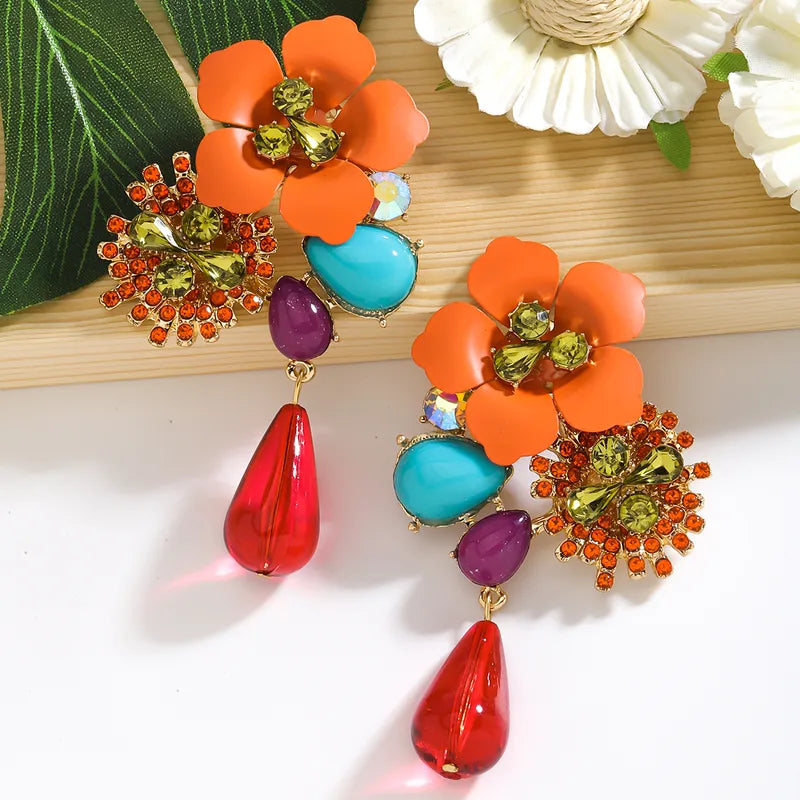 boucle d'oreille FOREVER effet corail
