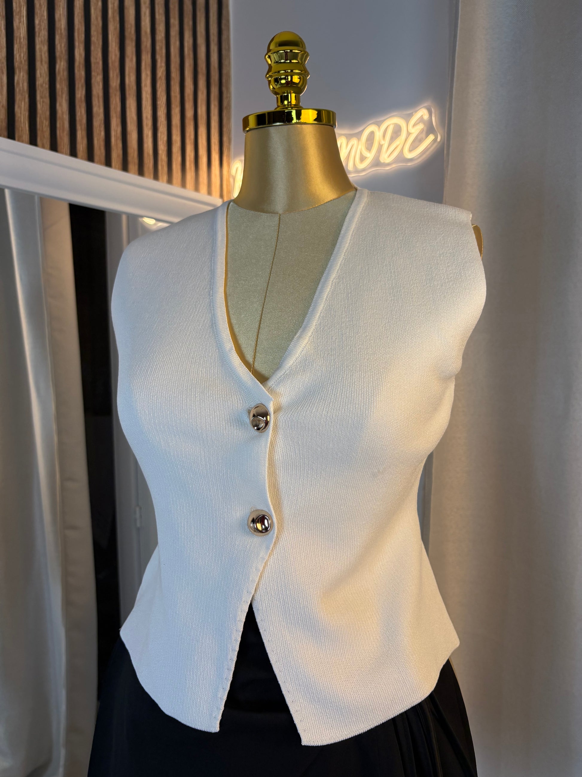Top gilet en maille Syta