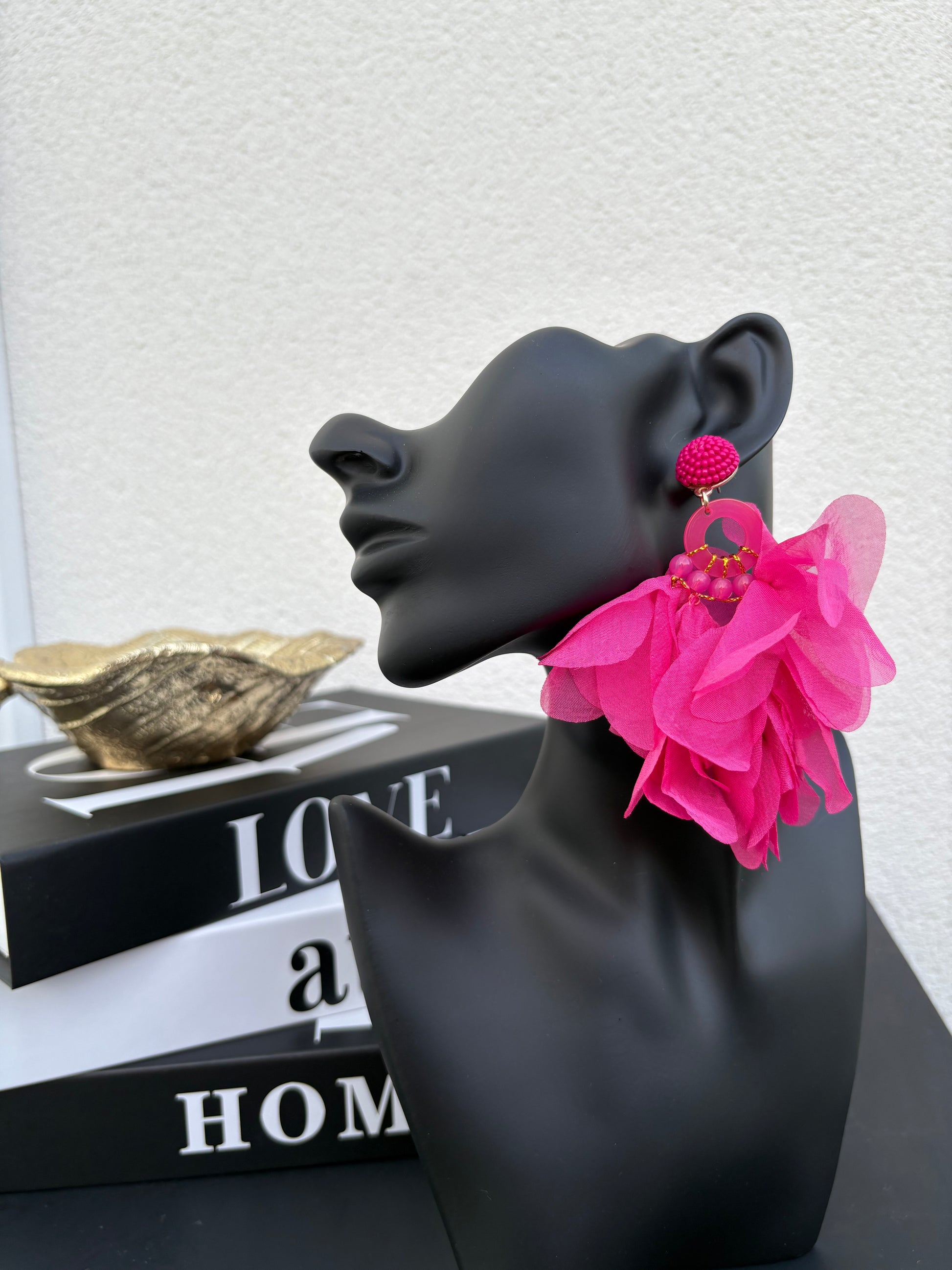 Boucles d’oreilles petal fabric