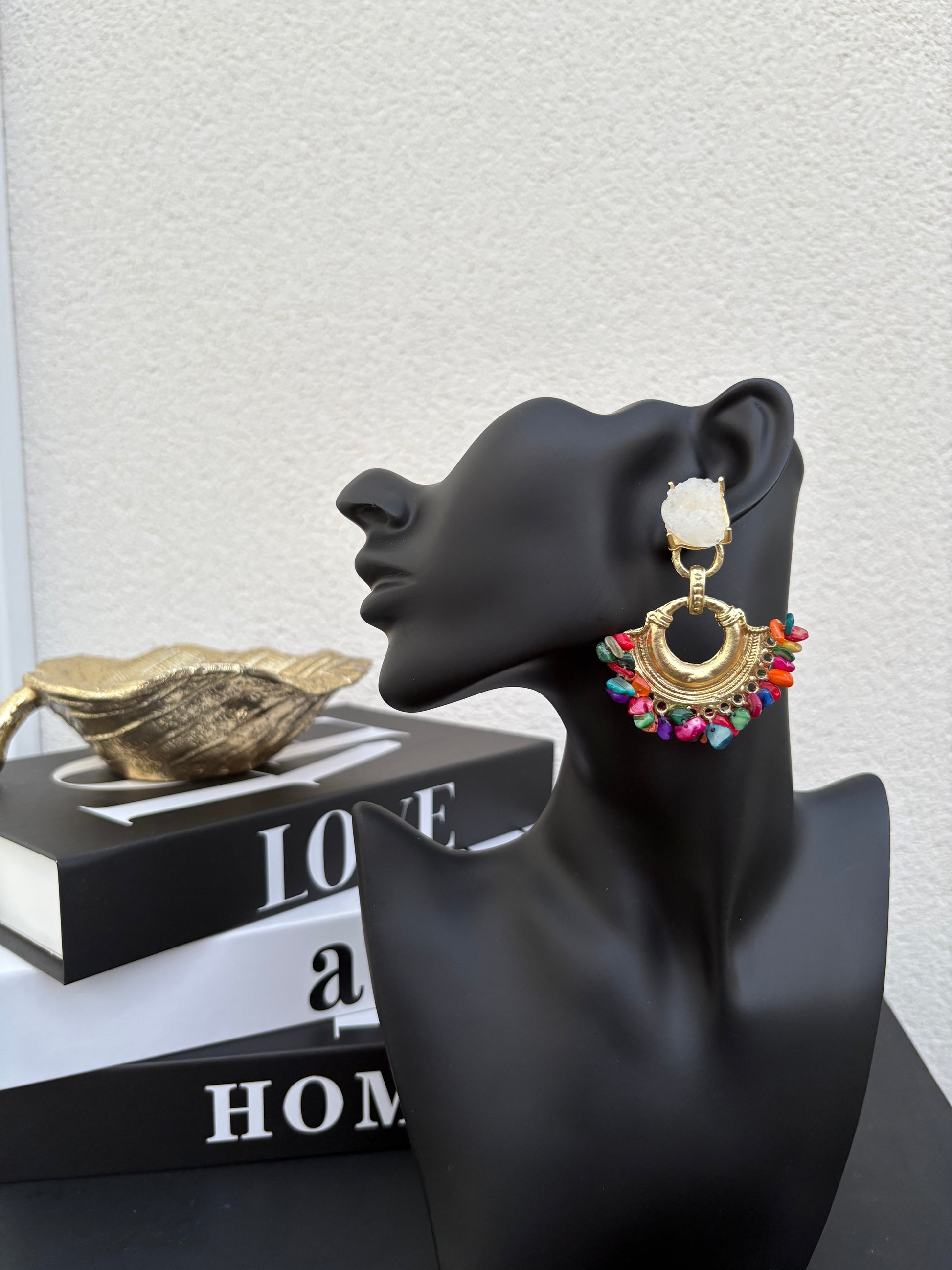 Boucle d’oreille mosaïque Jaipur