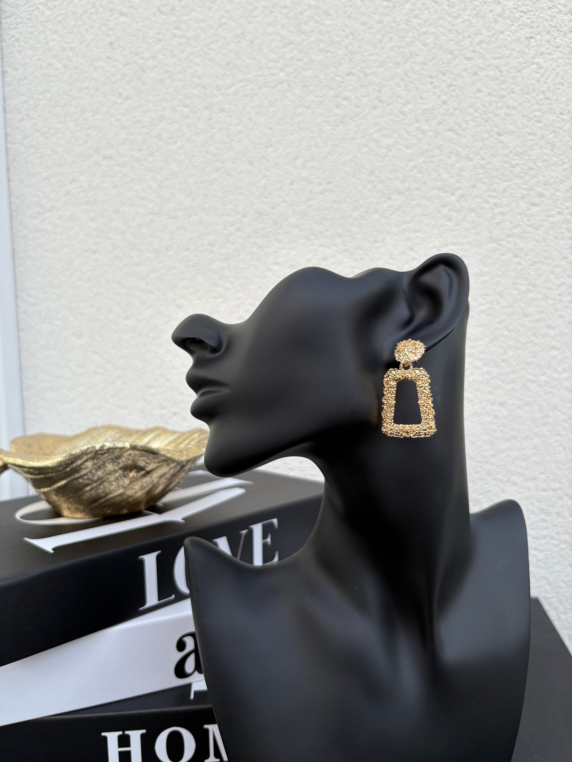 boucle d'oreille cylindre or