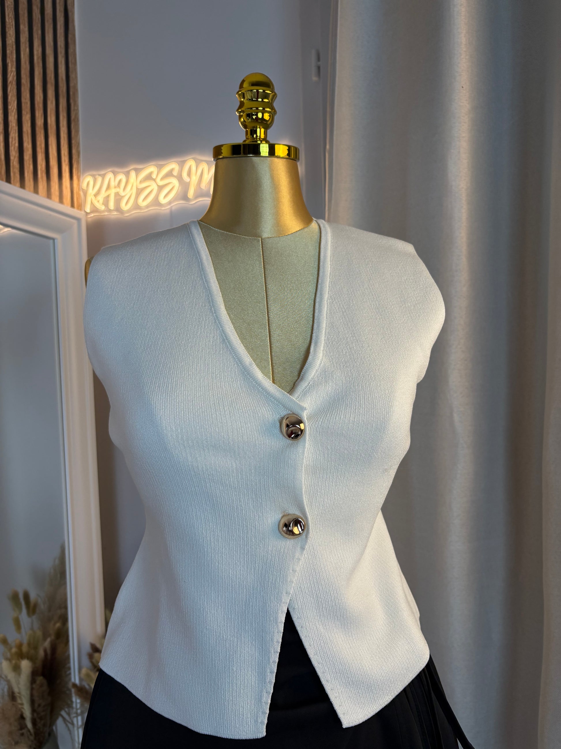Top gilet en maille Syta