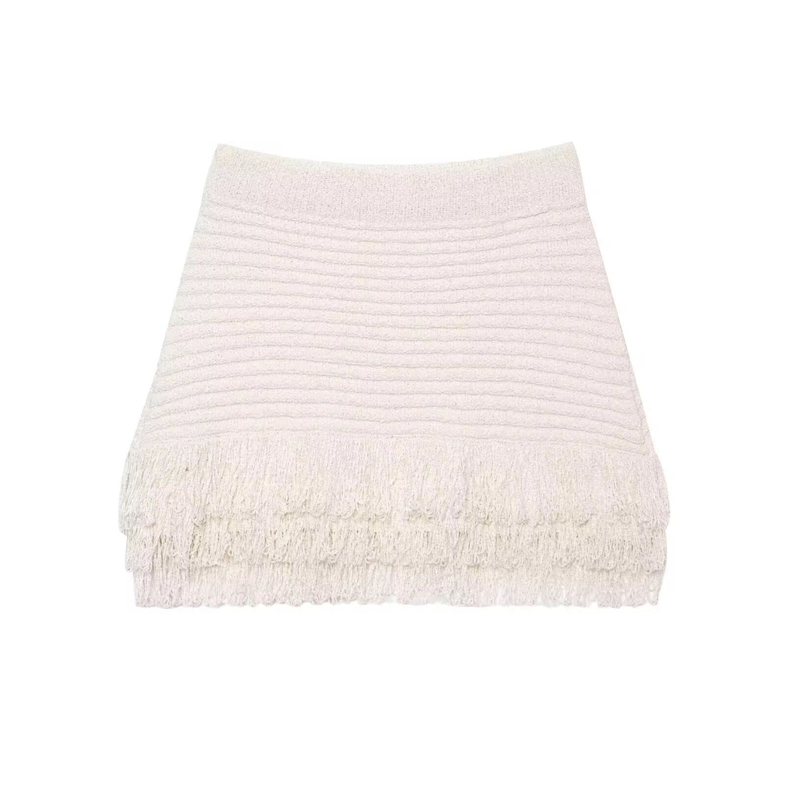 Ensemble jupe et chemise en maille MARBELLA