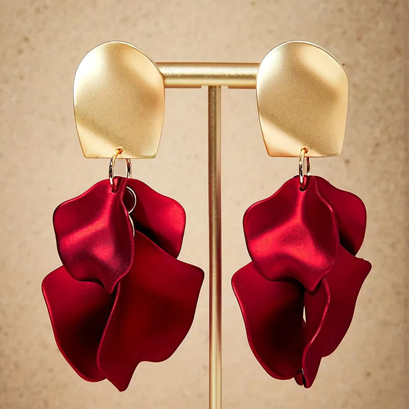 Boucle d’oreille dame velours