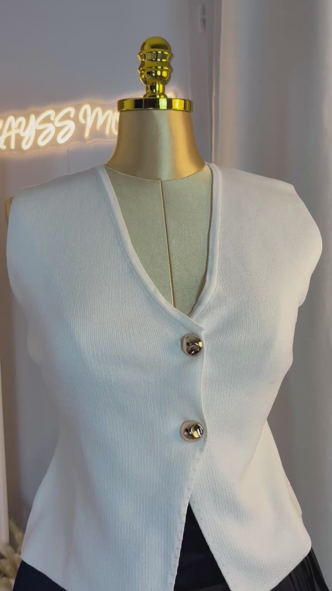 Top gilet en maille Syta